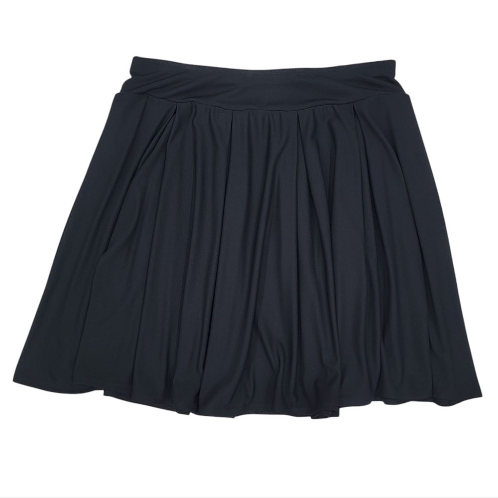 Black Pleated Skirt Balletcore Sporty Tennis Girlie Flared Women’s L/XL - Picture 3 of 12